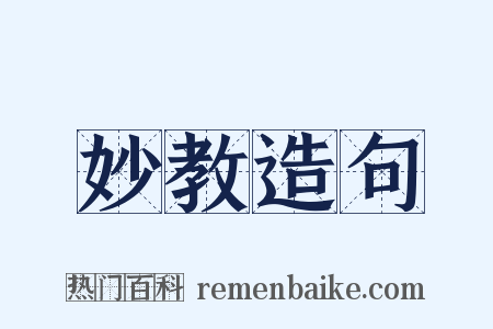 妙教造句是什么意思的图片